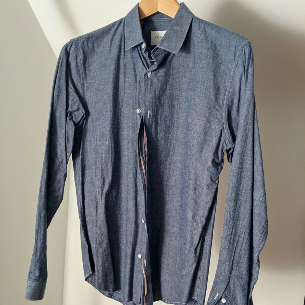 Sandro chambray selvedge shirt